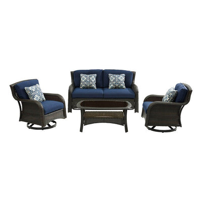 Product Image: STRATH4PCSW-LS-NVY Outdoor/Patio Furniture/Patio Conversation Sets