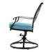 TRAD5PCRECSW4FP-BLU Outdoor/Patio Furniture/Patio Conversation Sets