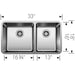 442769 Kitchen/Kitchen Sinks/Dual Mount Kitchen Sinks