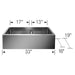 525242 Kitchen/Kitchen Sinks/Dual Mount Kitchen Sinks