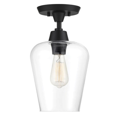 Product Image: 6-4037-1-BK Lighting/Ceiling Lights/Flush & Semi-Flush Lights