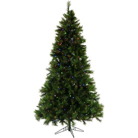 6.5-Ft. Canyon Pine Christmas Tree with Multi-Color LED String Lights