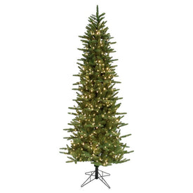 9-Ft. Carmel Pine Slim Artificial Christmas Tree with Clear LED String Lights