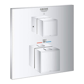 Grohtherm Cube Two Handle Single-Function Thermostatic Valve Trim