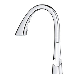Zedra/Ladylux Single Handle Pull-Down Bar/Prep Faucet with Three-Function Spray Head