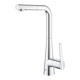 Zedra/Ladylux Single Handle Pull-Out Kitchen Faucet with Dual-Function Spray Head