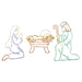 FFCHLED003-NTV0-MTL Holiday/Christmas/Christmas Outdoor Decor