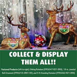 FFRS047-RD1-BRN Holiday/Christmas/Christmas Outdoor Decor