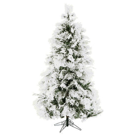 10-Ft. Flocked Snowy Pine Christmas Tree