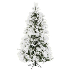 6.5-Ft. Flocked Snowy Pine Christmas Tree