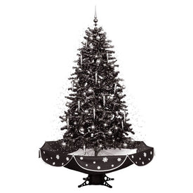 Let It Snow Series 75" Musical Christmas Tree with Umbrella Base and Snow Function