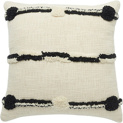 Product Image: ZH714-18X18-BLKIV Decor/Decorative Accents/Pillows