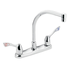 M-Bition Two Handle High-Arc Kitchen Faucet with Wrist-Blade Handles