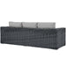 EEI-1874-GRY-GRY Outdoor/Patio Furniture/Outdoor Sofas