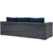 EEI-1874-GRY-NAV Outdoor/Patio Furniture/Outdoor Sofas