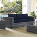 EEI-1874-GRY-NAV Outdoor/Patio Furniture/Outdoor Sofas