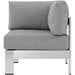 EEI-2264-SLV-GRY Outdoor/Patio Furniture/Outdoor Sofas