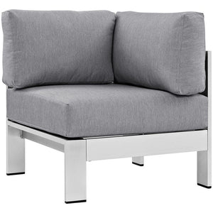 EEI-2264-SLV-GRY Outdoor/Patio Furniture/Outdoor Sofas