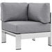 EEI-2264-SLV-GRY Outdoor/Patio Furniture/Outdoor Sofas