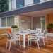EEI-1749-WHI-LGR-SET Outdoor/Patio Furniture/Patio Dining Sets