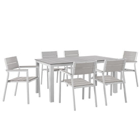 Maine Seven-Piece Outdoor Patio Dining Set