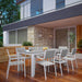 EEI-1753-WHI-LGR-SET Outdoor/Patio Furniture/Patio Dining Sets
