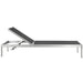 EEI-2474-SLV-BLK-SET Outdoor/Patio Furniture/Outdoor Chaise Lounges