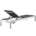 EEI-2474-SLV-BLK-SET Outdoor/Patio Furniture/Outdoor Chaise Lounges