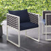 EEI-3053-WHI-NAV Outdoor/Patio Furniture/Outdoor Chairs
