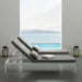 EEI-3301-WHI-GRY Outdoor/Patio Furniture/Outdoor Chaise Lounges