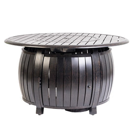 Grand Cooper Aluminum Round Liquid Propane Gas Fire Pit