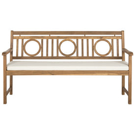 Montclair Three-Seat Bench - Natural/Beige