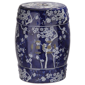 Midnight Kiss Garden Stool - Dark Blue