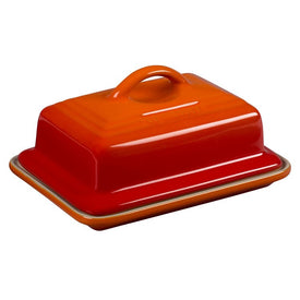 Heritage Stoneware Butter Dish - Flame
