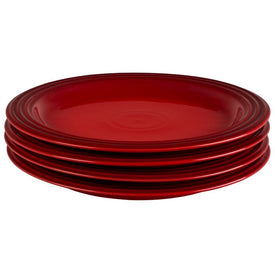 10.5" Stoneware Dinner Plates Set of 4 - Cerise