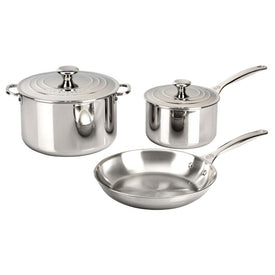 Five-Piece Stainless Steel Cookware Set