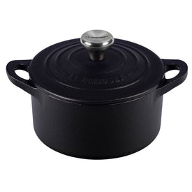 1/3-Quart Cast Iron Mini Cocotte with Stainless Steel Knob - Licorice