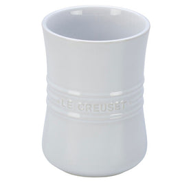 1-Quart Stoneware Utensil Crock - White