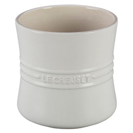 2.75-Quart Stoneware Utensil Crock - White