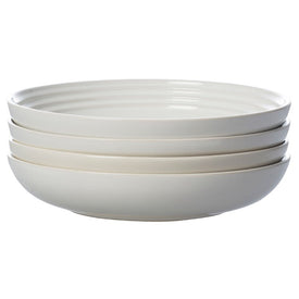 8.5" Stoneware Pasta Bowls Set of 4 - White