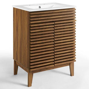 EEI-3860-WAL-WHI Bathroom/Vanities/Single Vanity Cabinets with Tops