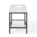 EEI-3998-BLK-WHI Bathroom/Vanities/Single Vanity Cabinets with Tops