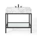 EEI-3998-BLK-WHI Bathroom/Vanities/Single Vanity Cabinets with Tops
