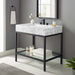 EEI-3998-BLK-WHI Bathroom/Vanities/Single Vanity Cabinets with Tops