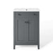 EEI-4250-GRY-WHI Bathroom/Vanities/Single Vanity Cabinets with Tops