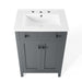 EEI-4250-GRY-WHI Bathroom/Vanities/Single Vanity Cabinets with Tops