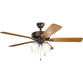 Basics Pro Premier 52" Five-Blade Ceiling Fan with LED Light