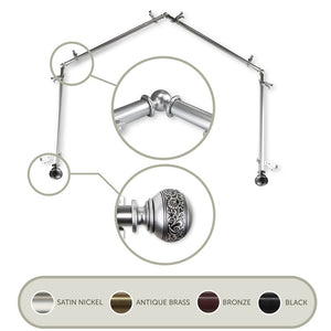 4Bay-87-5 Decor/Window Treatments/Curtain Rods & Hardware