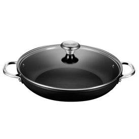 Toughened Nonstick PRO 4-Quart Shallow Casserole/Braiser with Glass Lid and Stainless Steel Knob