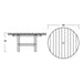 RCT38GY Outdoor/Patio Furniture/Outdoor Tables